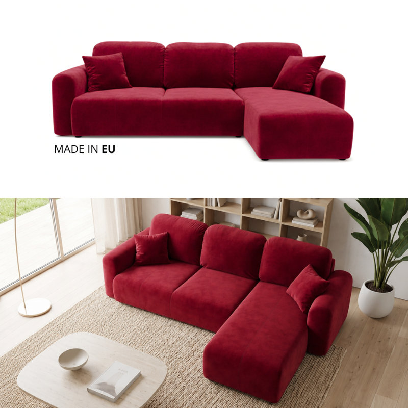 Ronnell 3 Seater Sofa Bed, Right Hand Facing Corner Sofa