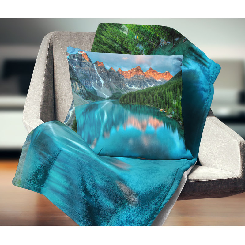 Coussin Landscape, 18 po x 18 po, Coussin décoratif