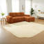 Canapés modulaires confortables en chenille orange, canapé moderne en forme de L pour la maison et le bureau