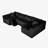  128" Boneless Sofa U-Shaped Modular sectional Couch, 27.6" Deep Seat Oversized Couches for Living Room-1896648960-1903517761