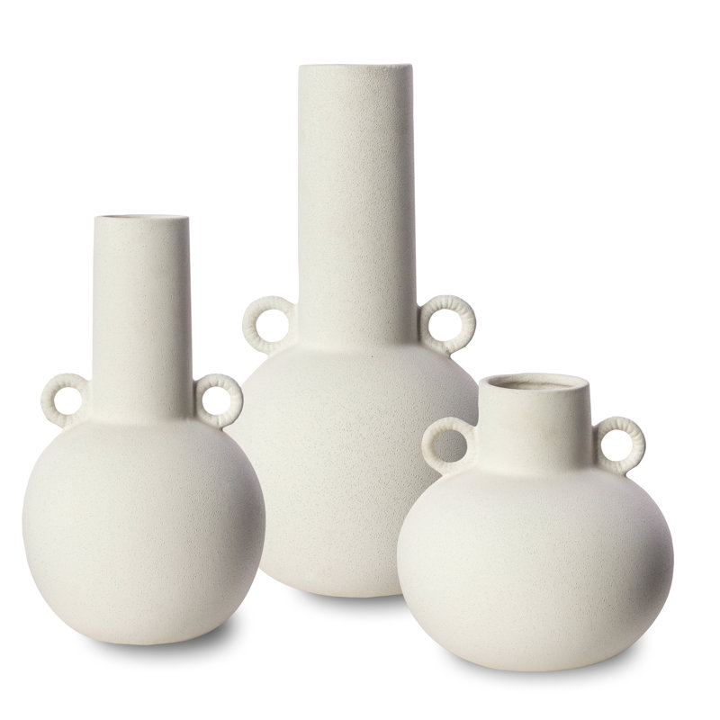 Iyanna Ceramic / Porcelain Table Vase, White