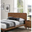 Lit en noyer massif de style Mid-Century moderne Eastern King-1203624090
