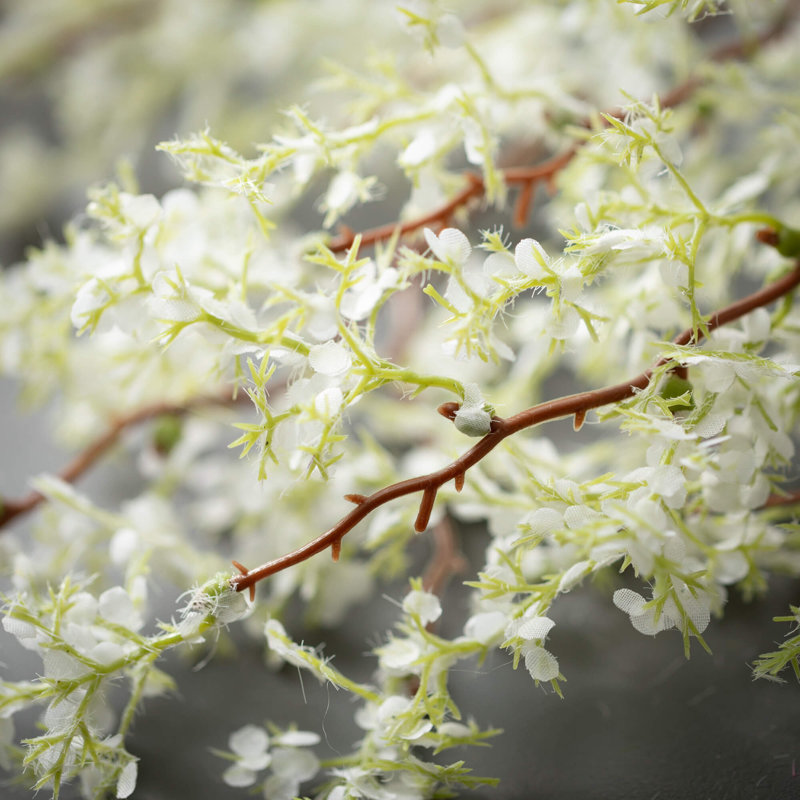 Mini lilas artificiel H 38 po, Crème, crème