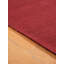 Tapis en laine tissés à la main et à plat Alithea - 3 pi x 5 pi, de couleur rouge foncé, motif uni uni, tapis faits à la main et à faible épaisseur-24418951-126643386