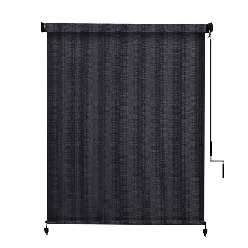 Rideau roulant filtrant la lumière, Noir graphite, L 72 po x L 72 po
