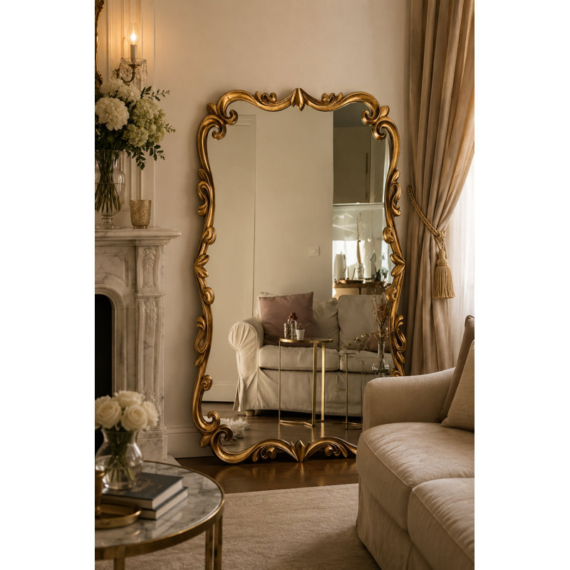 Rectangle Solid Wood Mirror