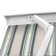 Dakota Fields 300cm W x 250cm D Fabric Multi-Stripe Cover Motorised Retractable Patio Awning