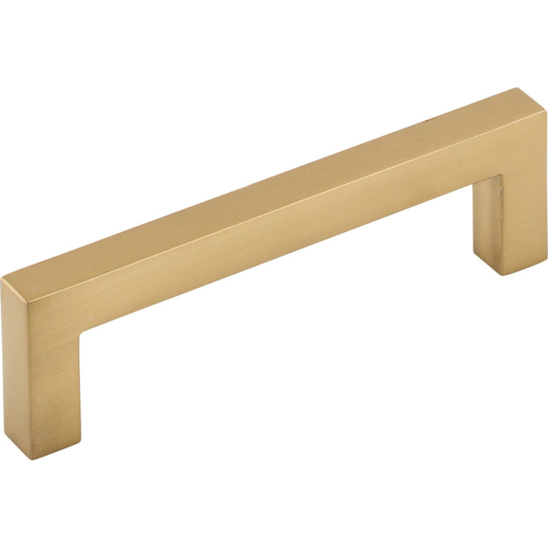 Square Bar pull, Honey Bronze, 3 3/4" Center to Center