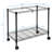 Mount-It! Mobile Rolling File Folder Cart with Wheels, Single Tier w/ Storage Rack & Locking Casters