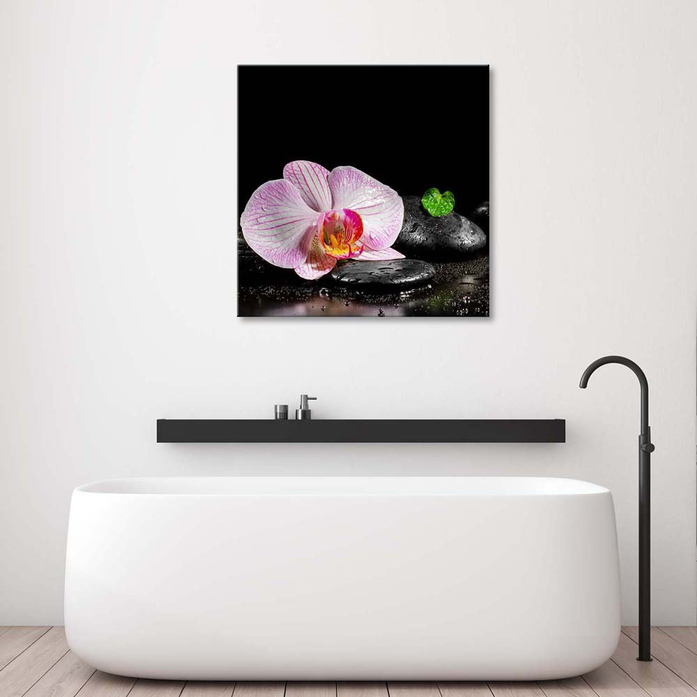 Leinwandbild Flowering Zen Orchid