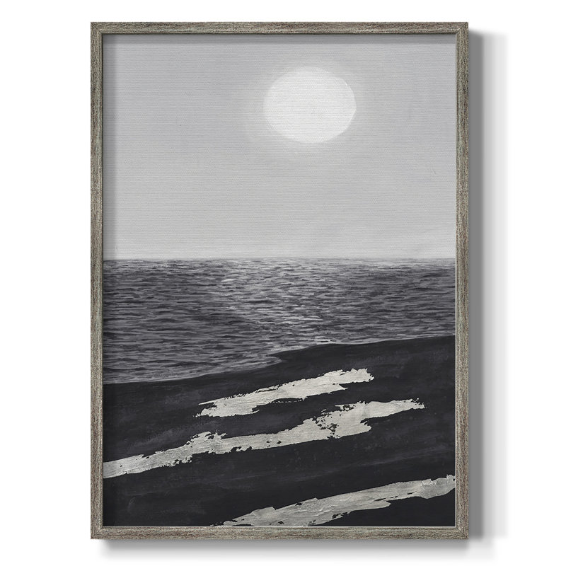 «Silver Shoreline I», reproduction encadrée - bois massif, H 11 po x l 9 po