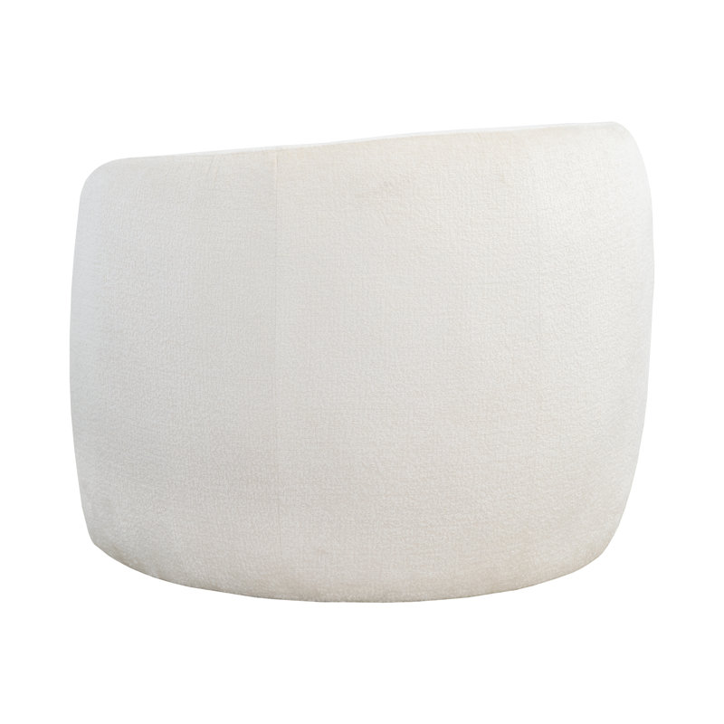 Lounge Chair, Cream Polyester