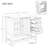 36" Bathroom Vanity with Sink Combo, One Cabinet and Three Drawers-475304593