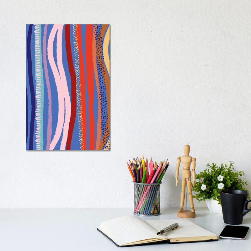«Bright and Bold V» par Jessica Bruggink, impression sur toile tendue, H 12 po x l 8 po x P 0,75 po