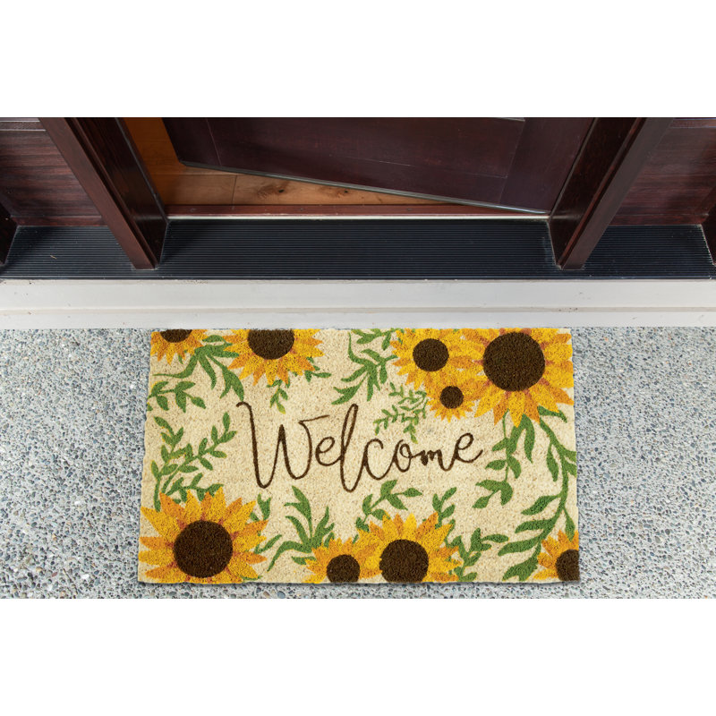 Tavon Non-Slip Floral Indoor / Outdoor Doormat