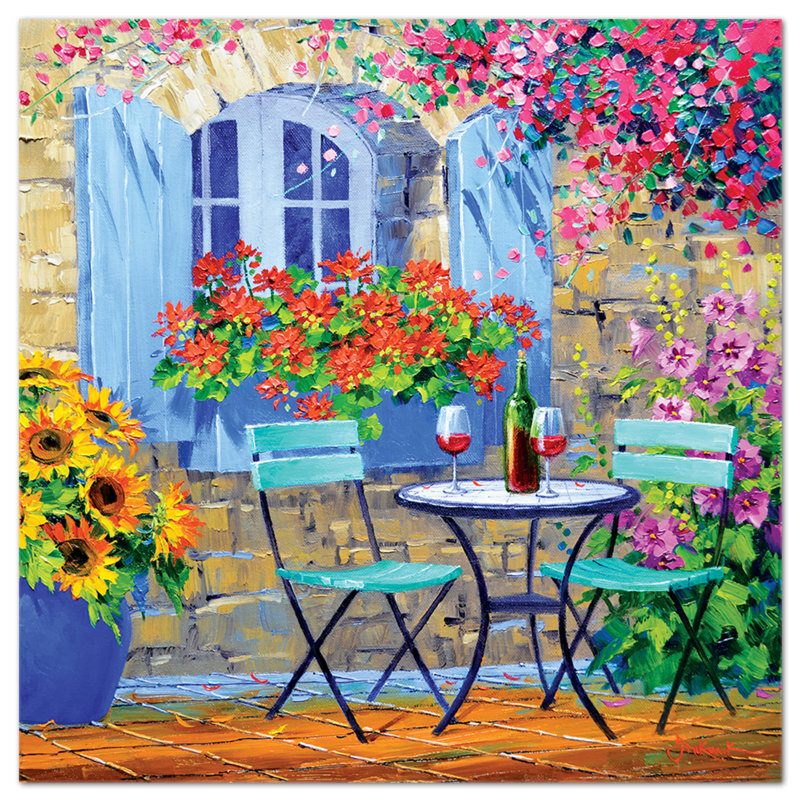 Colourful Elegance by Mikki Senkarik - No Frame Painting on Plastic / Acrylic, 65cm H x 65cm W