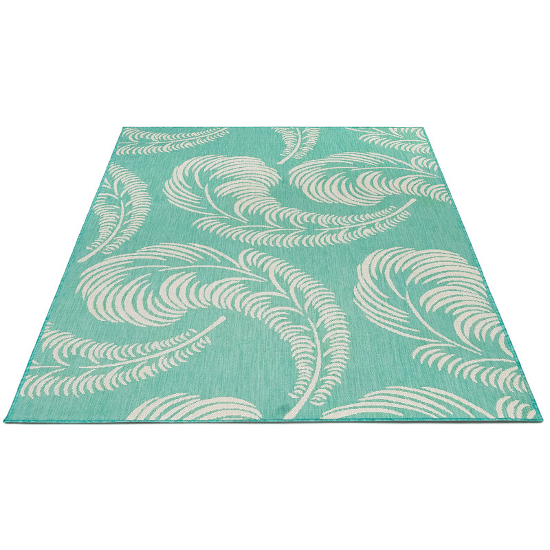 Tapis intérieur / extérieur IOED.01 / OAS./Feathers, Rectangle 5 pi 3 po x 7 pi 7 po