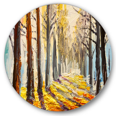 " Sunshine Through The Autumn Trees " Painting Print