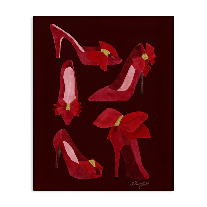 Chaussures Ruby Red, toile par Hillary Holt, H 30 po x l 24 po
