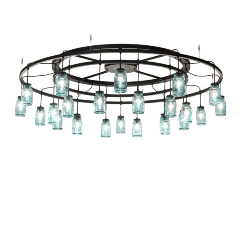 Cassilda Glass Semi Flush Mount