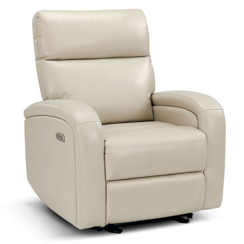 Fauteuil inclinable électrique avec bouton-poussoir Zero Wall-Hugger, Blanc, crème