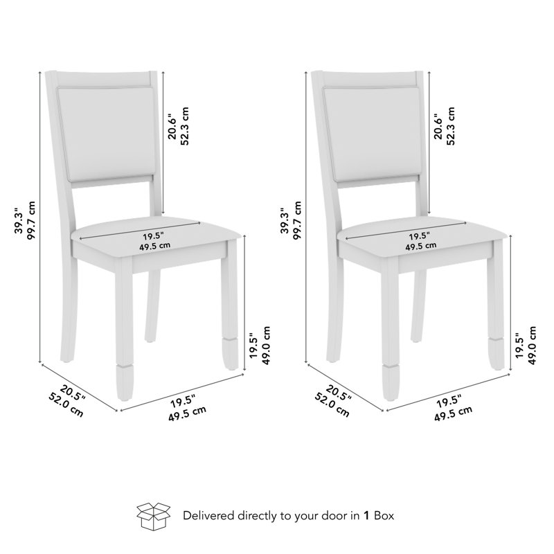 Dining Chairs Set of 2, Upholstered Seat, X Back Design, Farmhouse Wood, Blonde Oak and Beige Fabric