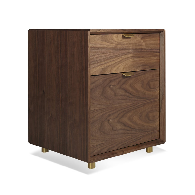 Dang 2 - Drawer File Cabinet, Walnut