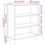 Sideboard Engineered Wood Console Cabinet Home Organiser-1042266944