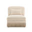 Fauteuil sans accoudoirs en chenille léopard avec 1 coussin-1988076138
