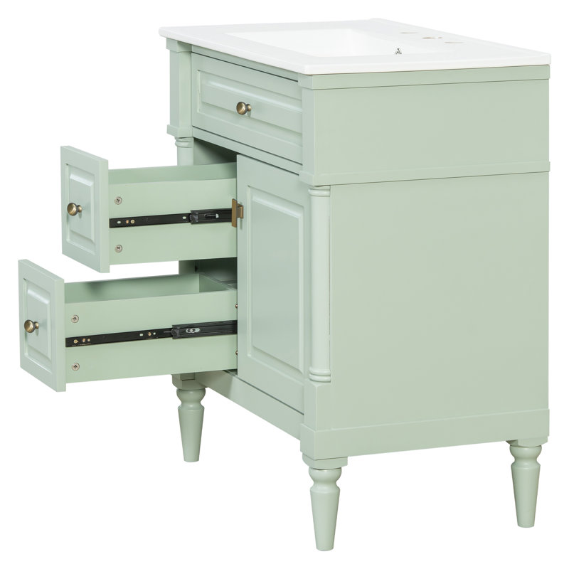 Meuble-lavabo 30 po avec lavabo, Green