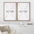 Geometric Line Minimalist Blue And Gray Rectangle And Line Abstract Shapes Modern Chic On Canvas 2 Pieces Print-92285487-92285488
