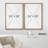 Mid Century Shape "Black Green Abstract Shape Artwork, Classy Minimal Contemporary Neutral Wall Pictures, Framed Canvas Giclée Print 2 Pieces Wall Art" 16x24x2 pcs, 24x36x2 pcs-92285504-92285500