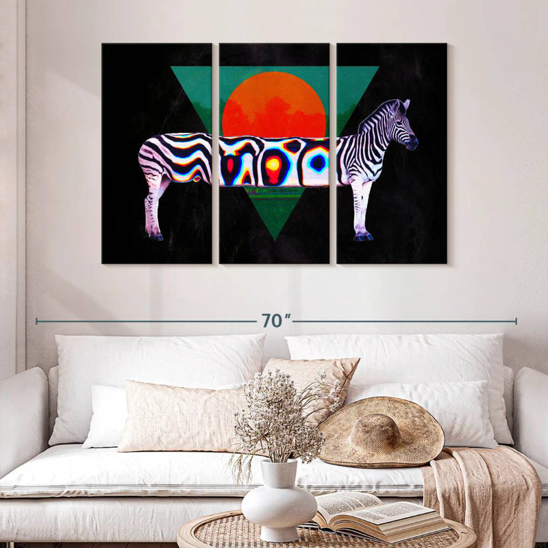 Brampt Zebra Illusion, 32" H x 50" W