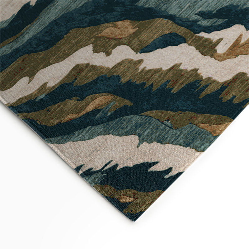 Tapis intérieur et extérieur noir Nature