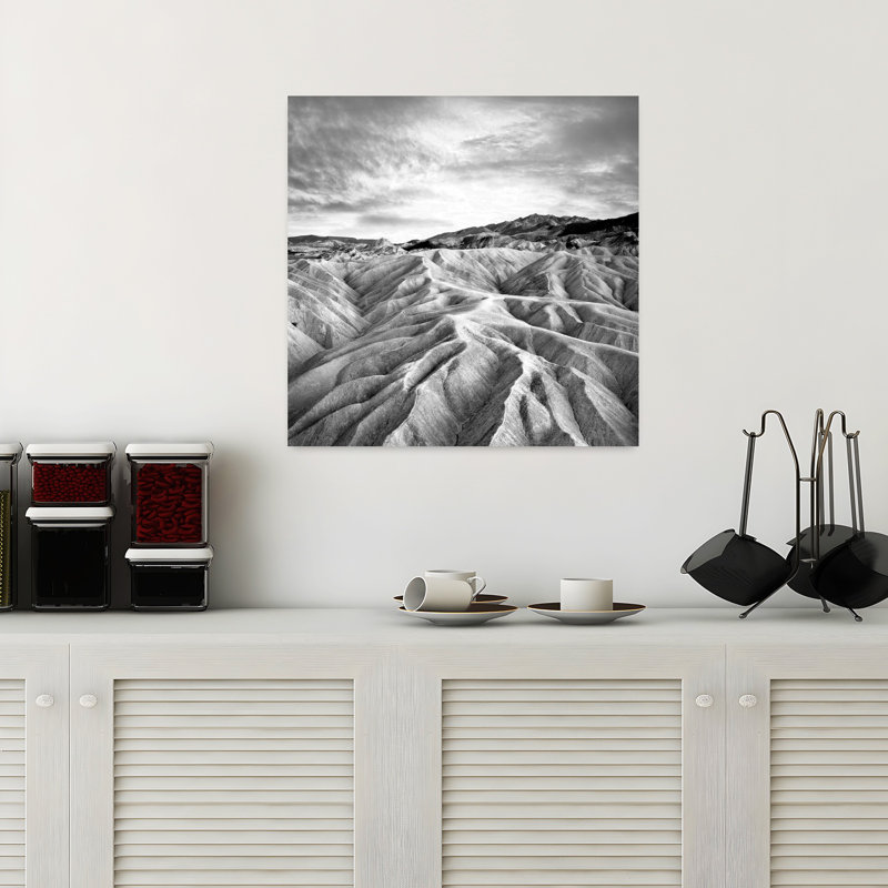 Pied de la montagne, paysage contemporain abstrait, art naturel, H 18 po x l 18 po