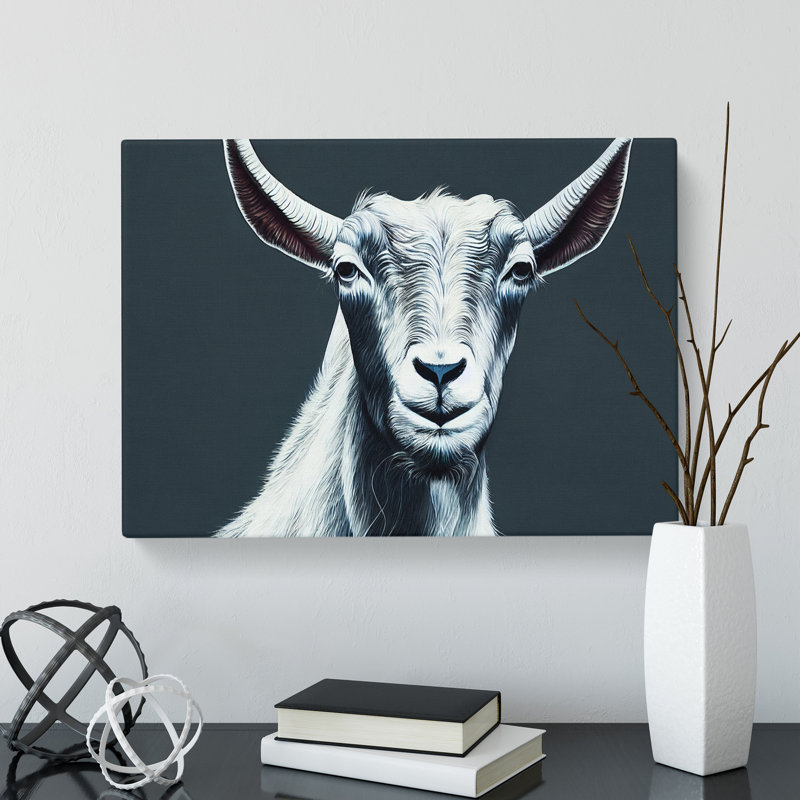 Modern Goat - Wrapped Canvas, 35cm H x 50cm W x 3cm D