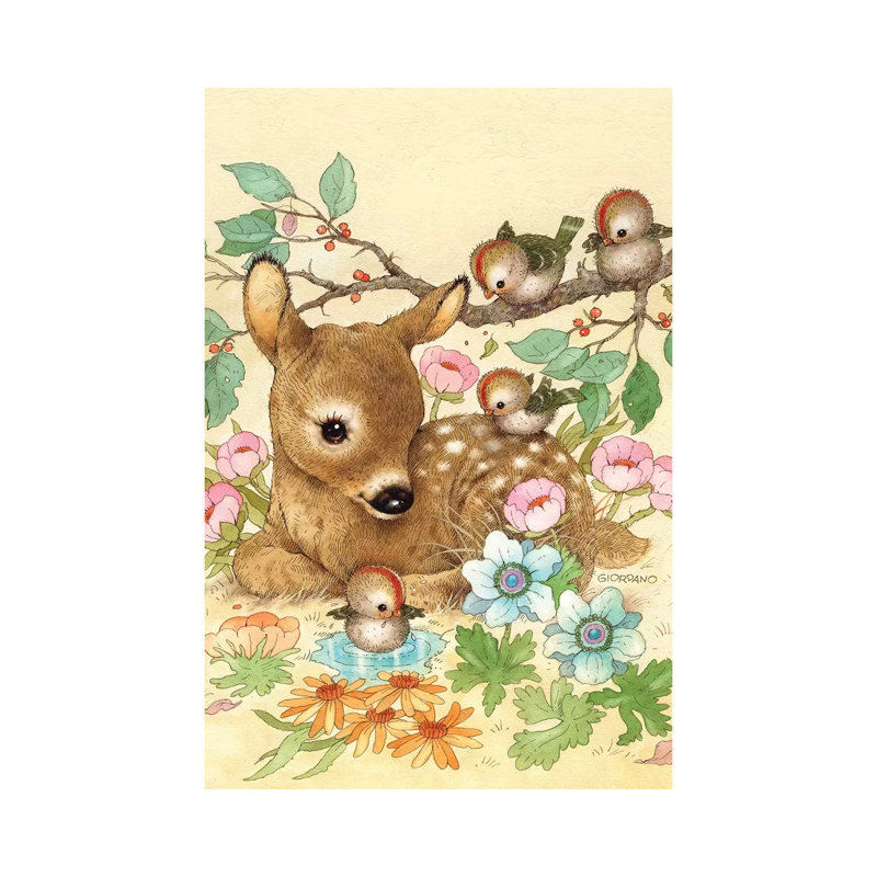 «Baby Fawn» par Giordano Studios, impression sur toile tendue, H 18 po x l 12 po x 1,5 po