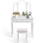 Ensemble coiffeuse avec tabouret et miroir Doursounian-2097351711