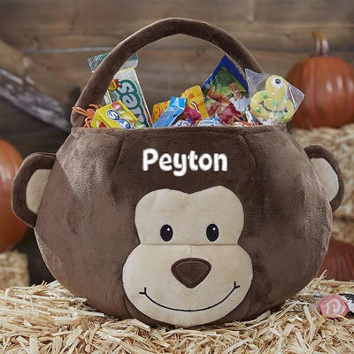 Seau en polyester brodé Monkey