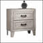 Table de chevet 1 pièce Contemporary Wash avec finition en mélamine et poignée pour mobilier de chambre à coucher moderne