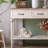 Simple Do Old White Solid Wood Sideboard