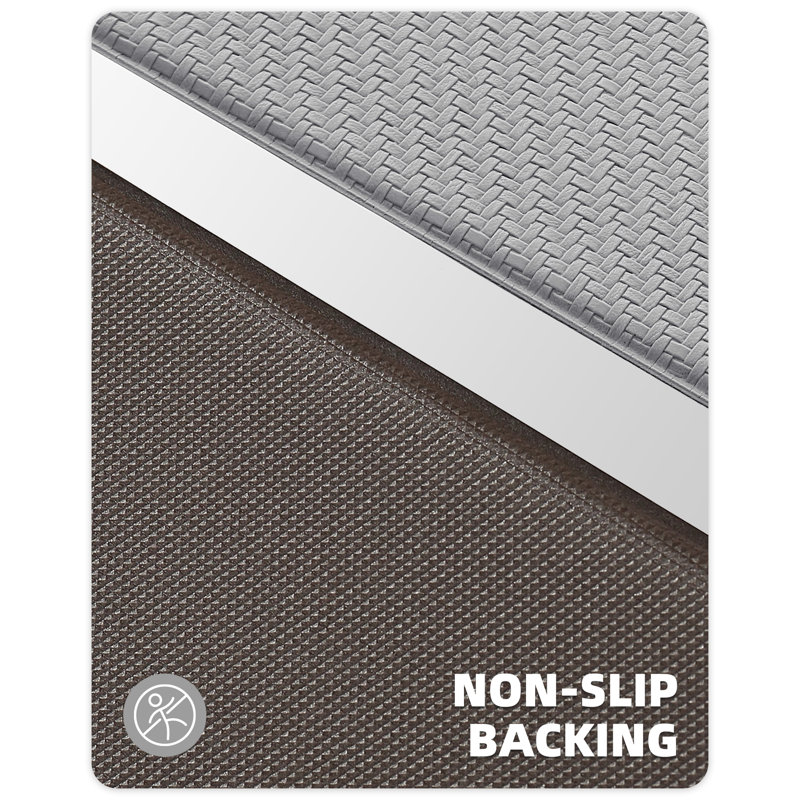 Tapis de cuisine anti-fatigue Jendrik, Gris, 17 po x 29 po et 17 po x 59 po