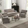 3-Pieces Upholstered Nailhead Trimed Living Room Set