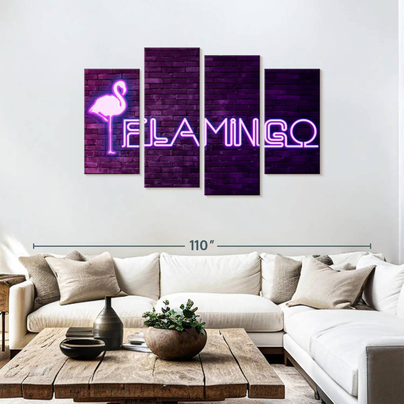Brampt Flamingo, 48" H x 75" W
