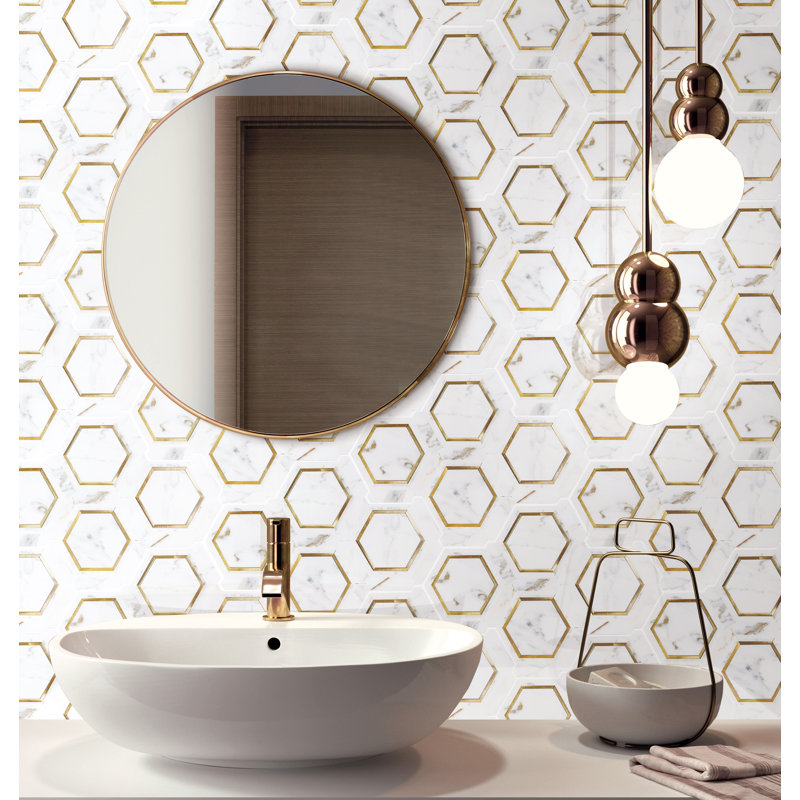 Honeycomb Mosaic Wall & Floor Tile
