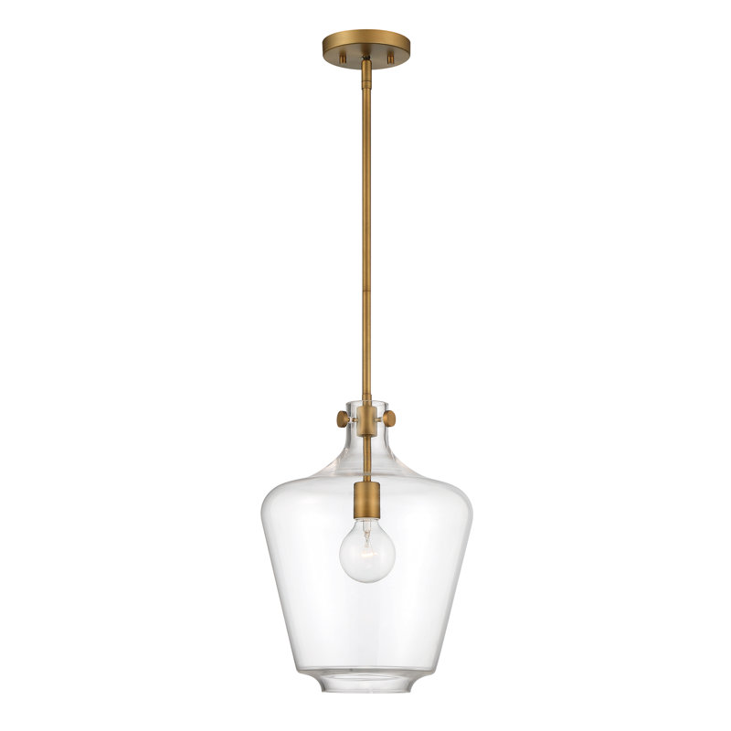 Merujhan 1 - Light Old Satin Brass Single Pendant