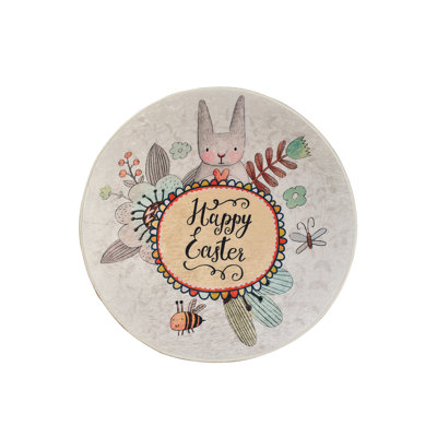 Round Bluffton Shag 100cm X 100cm Area Rug