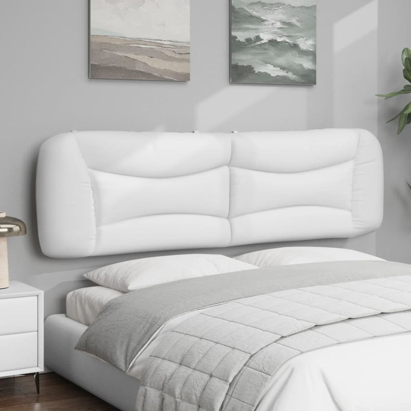 Coussin de tête de lit vidaXL, Très grand, Blanc