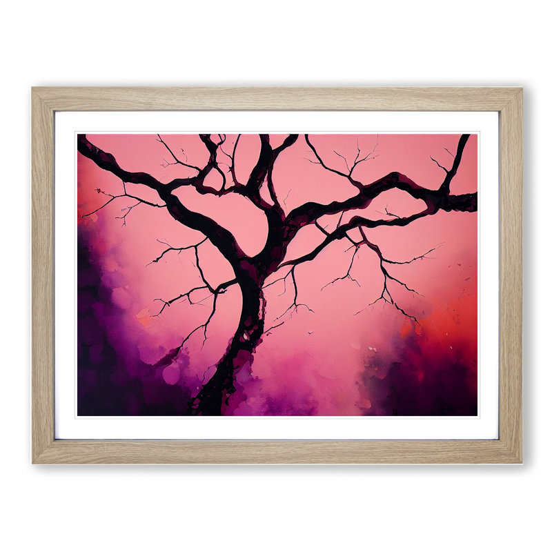Compelling Tree - Framed Print, 46cm H x 64cm W x 2cm D, Oak