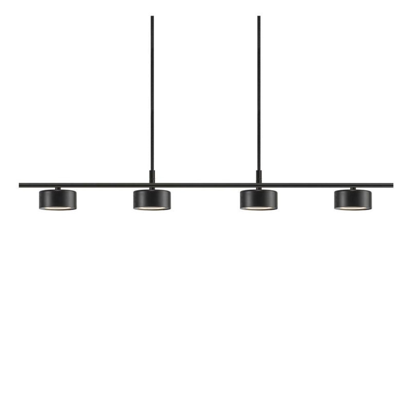 Clyde 4 - Light Black LED Kitchen Island Pendant